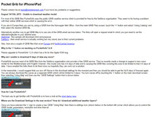 Tablet Screenshot of pocketgrib.nickobrennan.com
